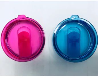 20oz, 24oz, and 30oz Replacement Lids Pink & Blue Description lists which tumblers they fit