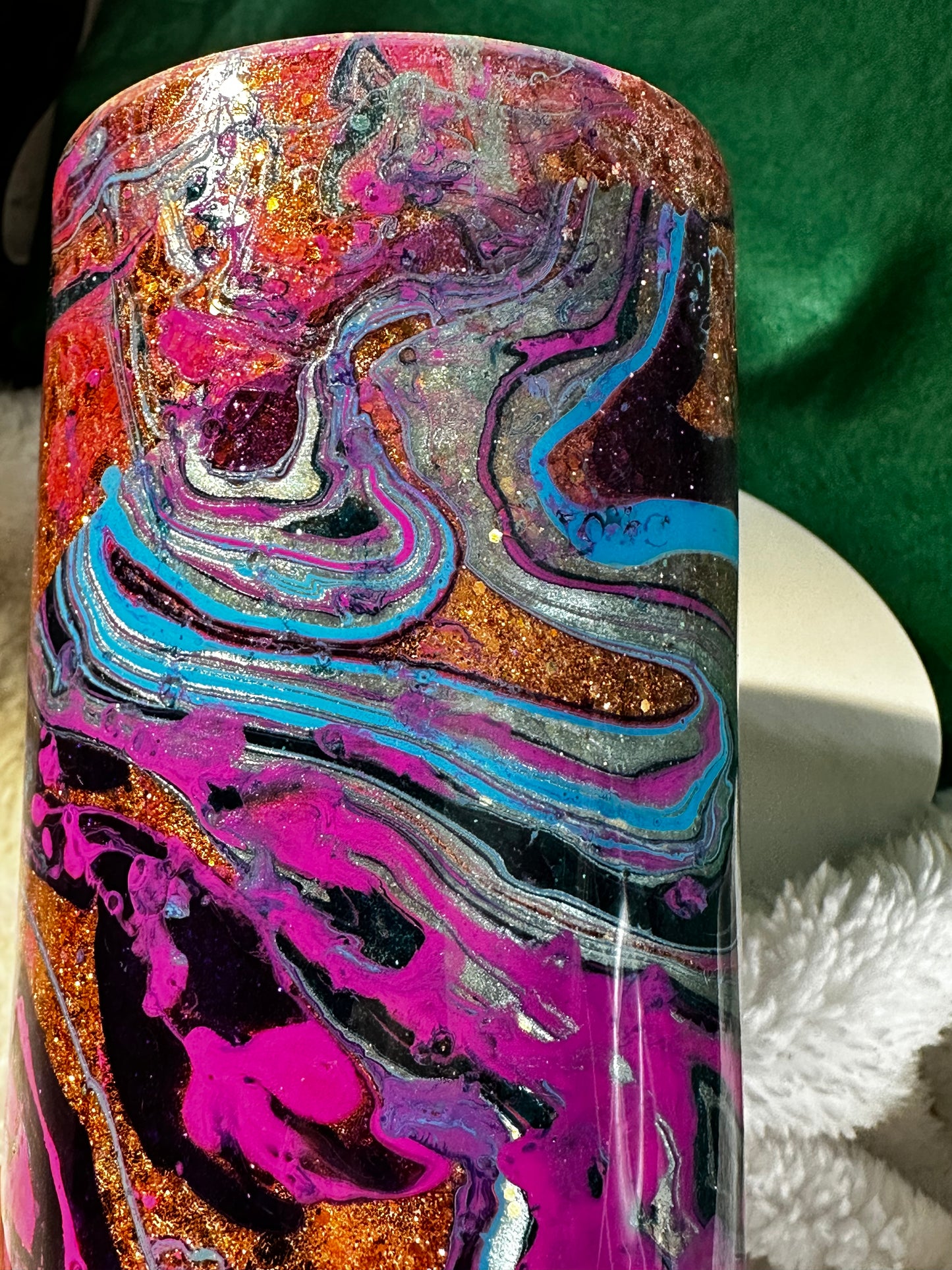 20oz Water Marble Skinny Tumbler