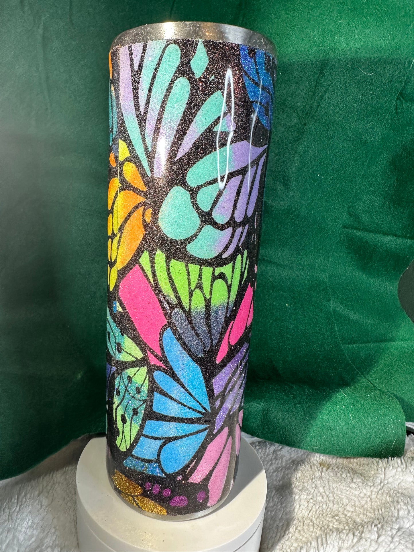 20oz Skinny Butterfly Tumbler