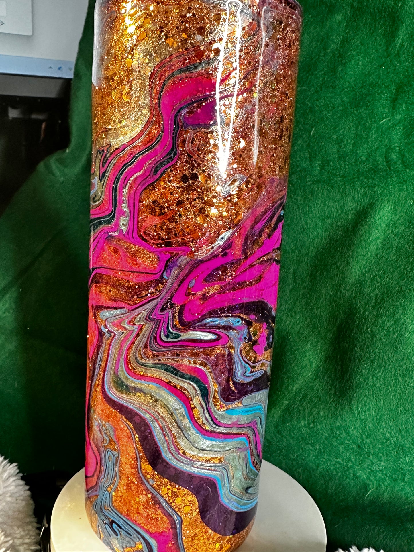 20oz Water Marble Skinny Tumbler