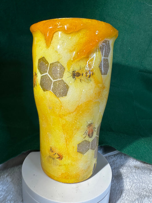 32oz Modern Tumbler Bee Hive with Honey