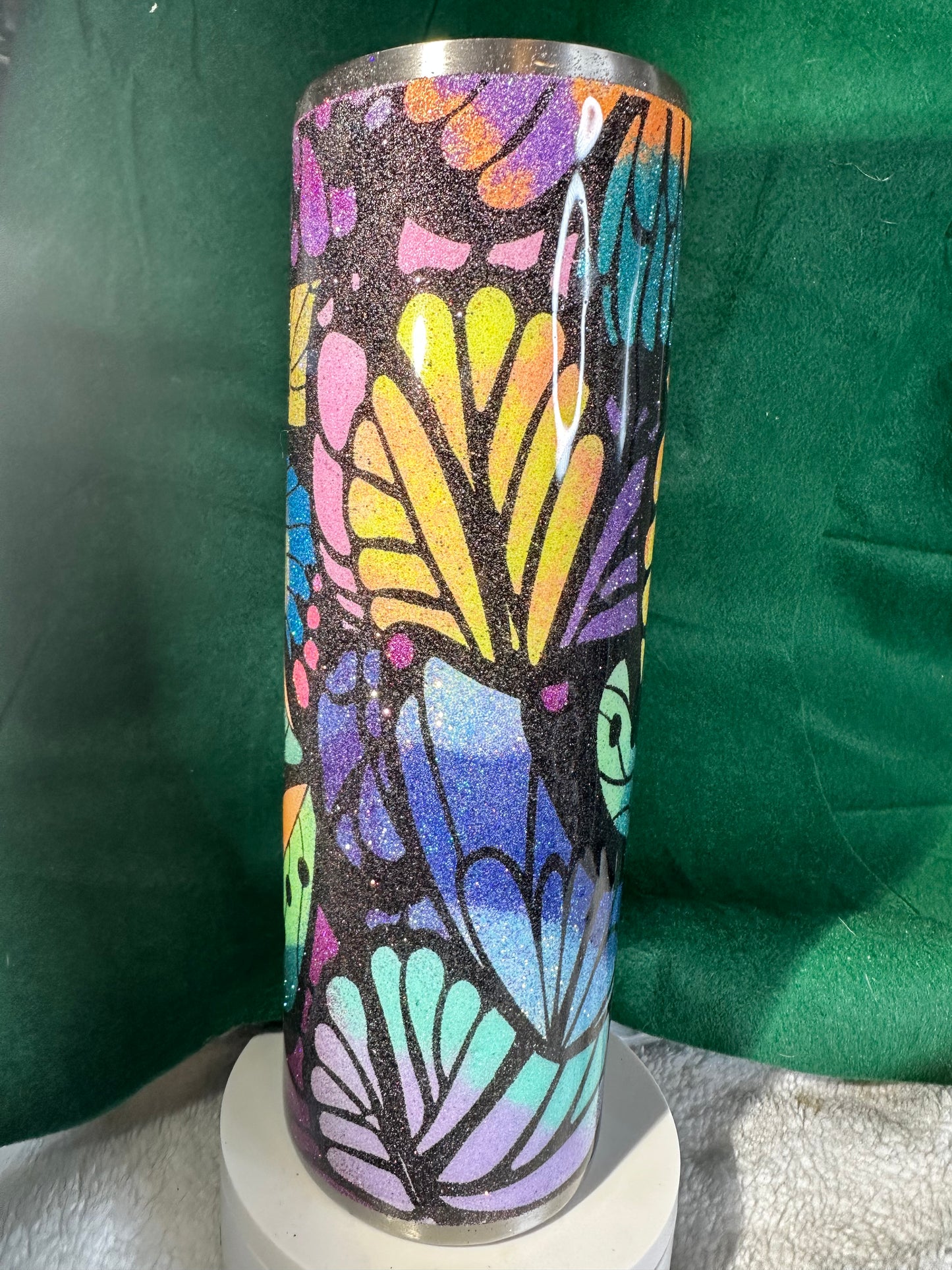 20oz Skinny Butterfly Tumbler